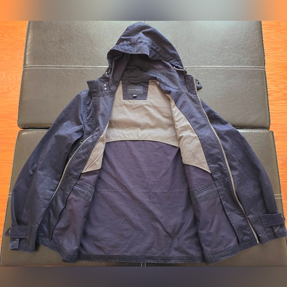 Banana Republic Hooded Four-Pocket Jacket True Navy - Picture 6 of 7